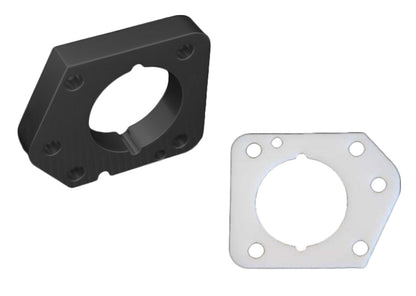Torque Solution Throttle Body Spacer: Honda Civic LX,EX,DX R18 2006-2011 TS-TBS-013BK Photo - Primary