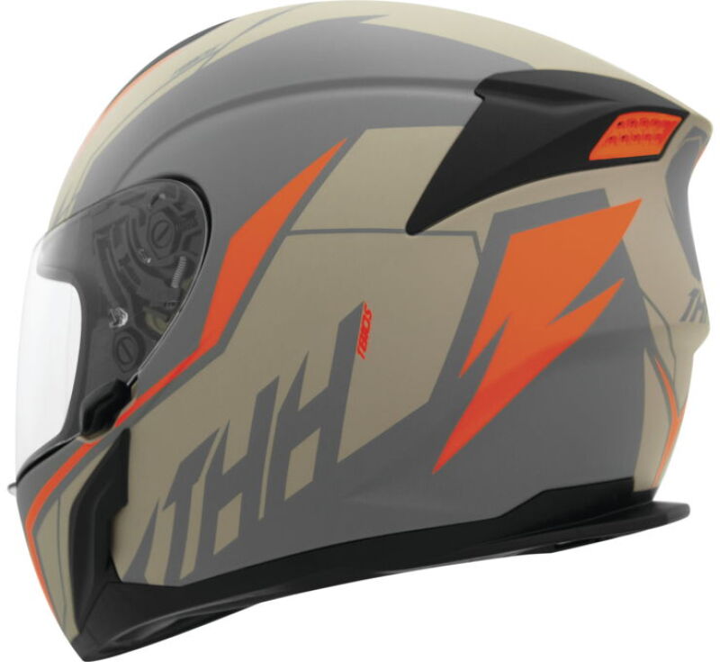 THH Helmets T810S Turbo Grey/Org Xs 646876 646876 Photo - Primary