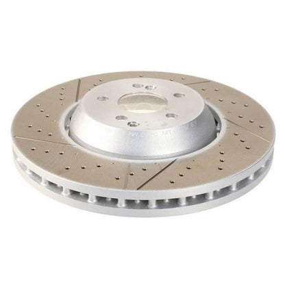 SHW Performance SHW 05-17 Subaru WRX STi 2.5L Front Drilled-Slotted Lightweight Brake Rotor SFX40011 SFX40011 User 1