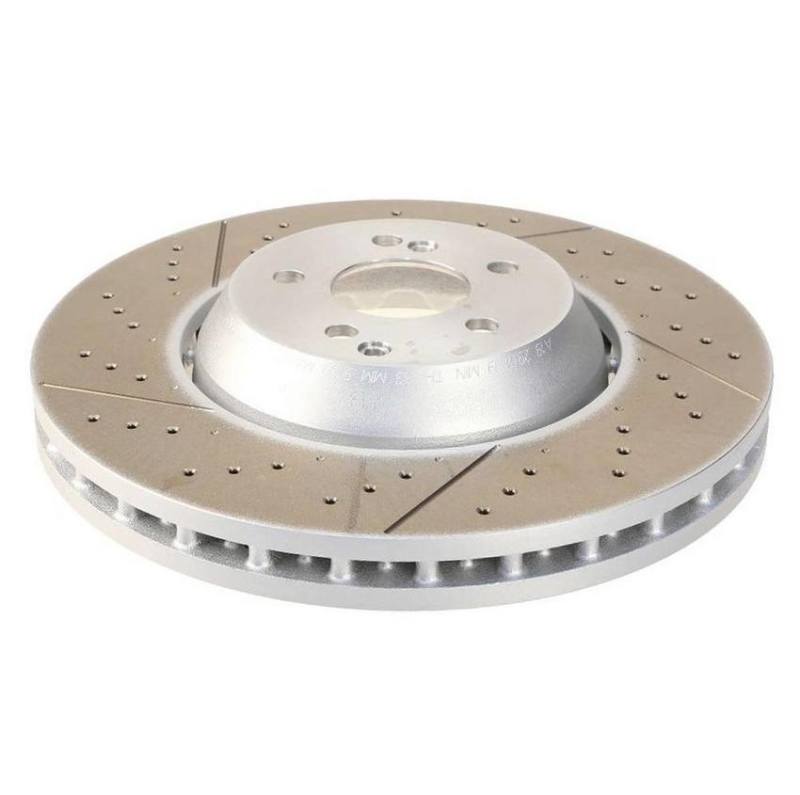 SHW Performance SHW 11-15 Mercedes-Benz C63 AMG 6.3L Front Drilled-Slotted Lightweight Brake Rotor TFX49160 TFX49160 User 1