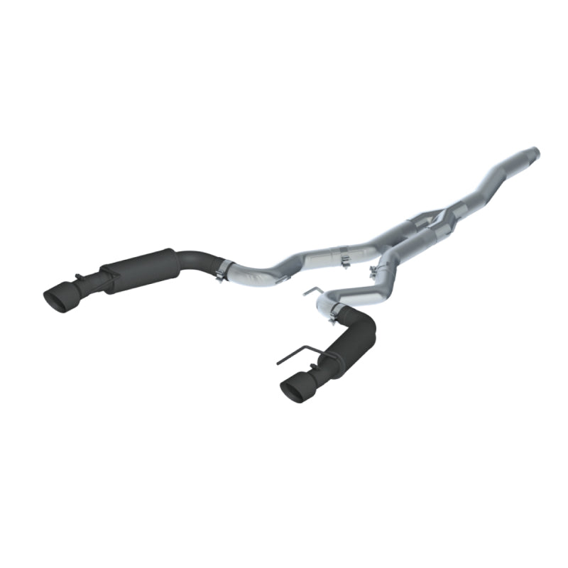 MBRP 15-17 Ford Mustang 2.3L 3in Cat Back Exhaust MBRS7275BLK S7275BLK Photo - Primary