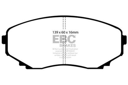EBC Disc Brake Pad Set DP61121 Photo - Primary