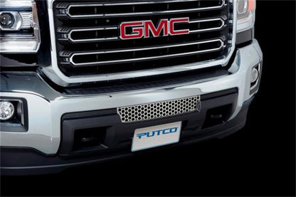 Putco 2015-2017, GMC Sierra HD - Stainless Steel, Punch Design Bumper Grille 85196 Photo - Mounted