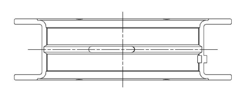 ACL Ford 351C Standard Size High Performance Main Bearing Set 5M1010HX-STD 5M1010HX-STD Technical Drawing