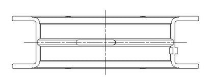 ACL Ford 351C Standard Size High Performance Main Bearing Set 5M1010HX-STD 5M1010HX-STD Technical Drawing