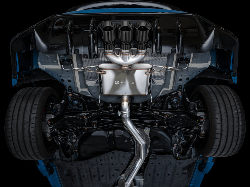 AWE Tuning 2023 Honda Civic Type R FL5 Touring Edition Exhaust w/ Triple Diamond Black Tips 3015-53287 3015-53287 Photo - Mounted