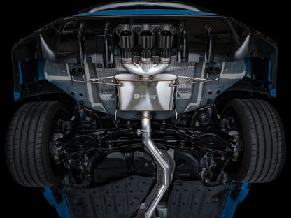 AWE Tuning 2023 Honda Civic Type R FL5 Touring Edition Exhaust w/ Triple Diamond Black Tips 3015-53287 3015-53287 Photo - Mounted