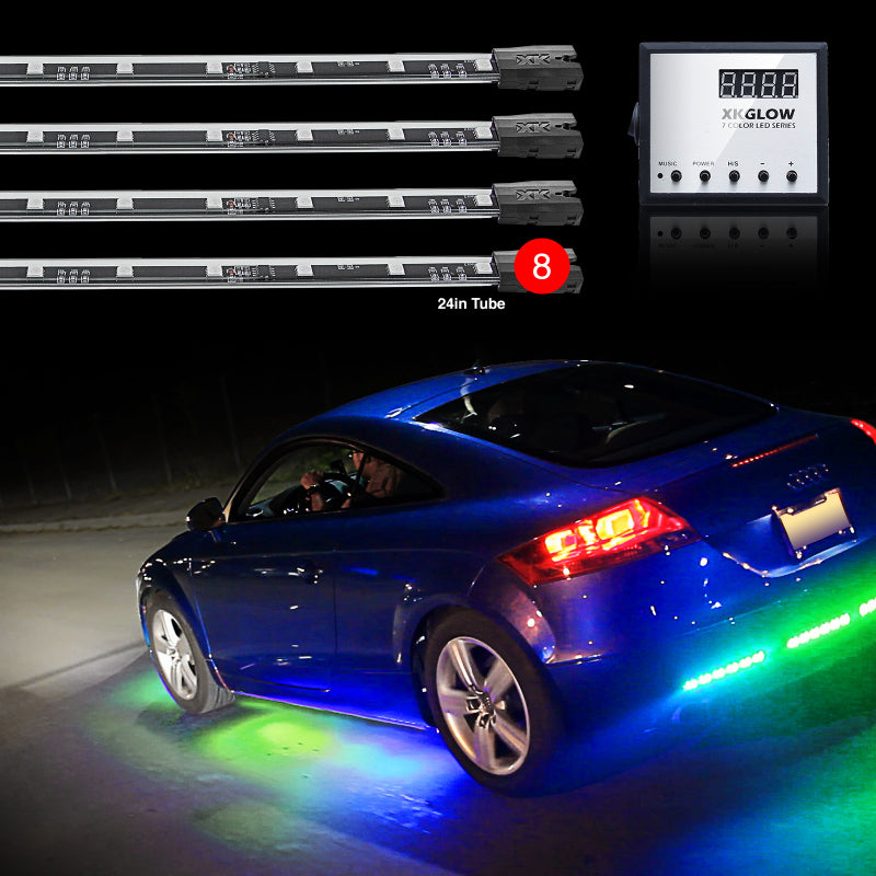 XKGLOW XK Glow 3 Million Color XKGLOW LED Accent Light Car/Truck Kit 8x24In Tubes XK041006 XK041006 User 1