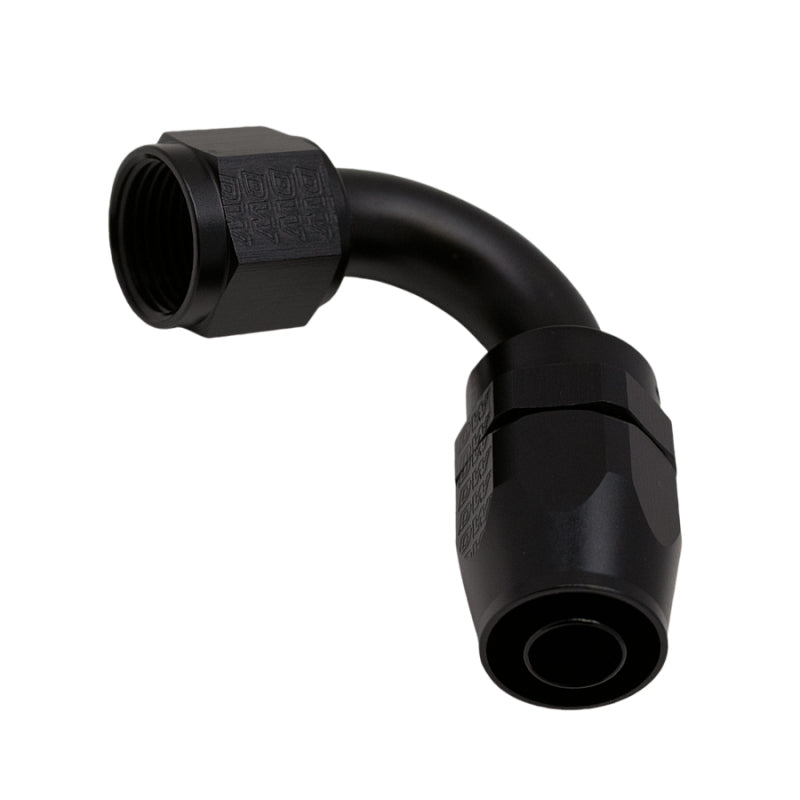 DeatschWerks 10AN Female Flare Swivel 120-Degree Hose End CPE - Anodized Matte Black 6-02-0826-B 6-02-0826-B Photo - Primary