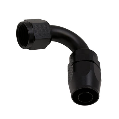 DeatschWerks 10AN Female Flare Swivel 120-Degree Hose End CPE - Anodized Matte Black 6-02-0826-B 6-02-0826-B Photo - Primary