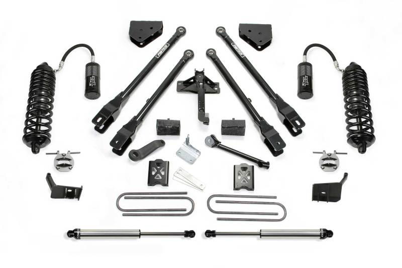 Fabtech 11-16 Ford F250/350 4WD Diesel 6in 4 Link System w/DL 4.0 Coilovers & Rear DL 2.25 Shocks K2224DL K2224DL Photo - Primary