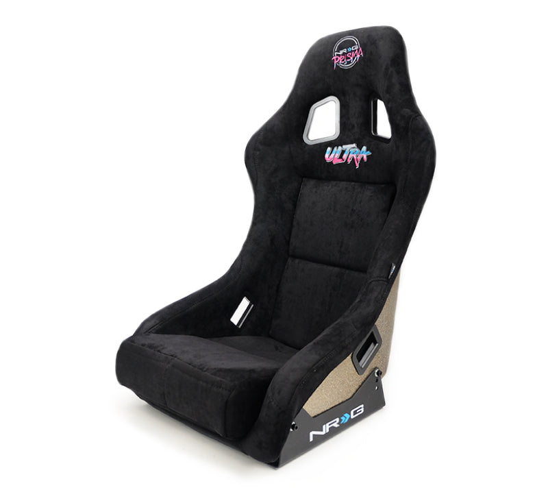 NRG FRP Bucket Seat ULTRA Edition - Medium (Black Alcantara/Gold Glitter Back) FRP-303BK-ULTRA FRP-303BK-ULTRA Photo - Primary