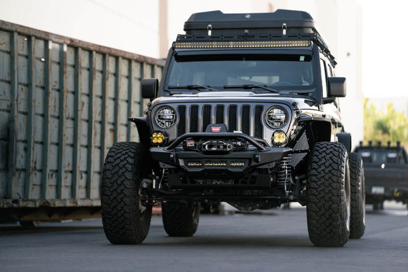 DV8 Offroad 18-23 Wrangler JL/Gladiator JT Spec Series Front Bumper FBJL-09 FBJL-09 Photo - Unmounted
