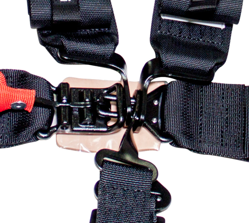 NRG SFI 16.1 5pt 3 inch Seat Belt Harness / Latch Link - Black SBH-5PCBK Photo - Primary