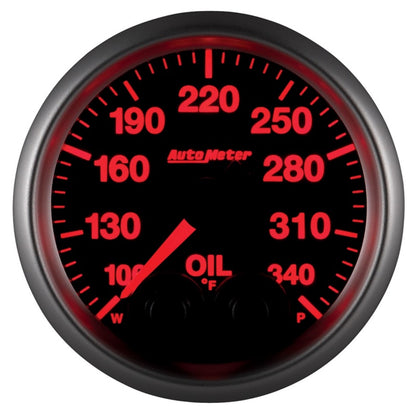 Autometer 2-1/16" Oil Temperature, 100-340 °F, Stepper Motor, Elite 5640 User 6