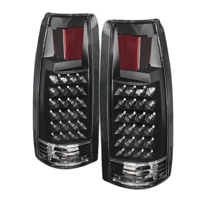 SPYDER Xtune Yukon Denali 99-00 LED Tail Lights Black ALT-JH-CCK88-LED-BK 9022449 9022449 Photo - Primary