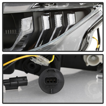 Spyder 16-18 Honda Civic 4Dr w/LED Seq Turn Sig Lights Proj Headlight - Black - PRO-YD-HC16-SEQ-BK 5086099 5086099 Photo - Unmounted