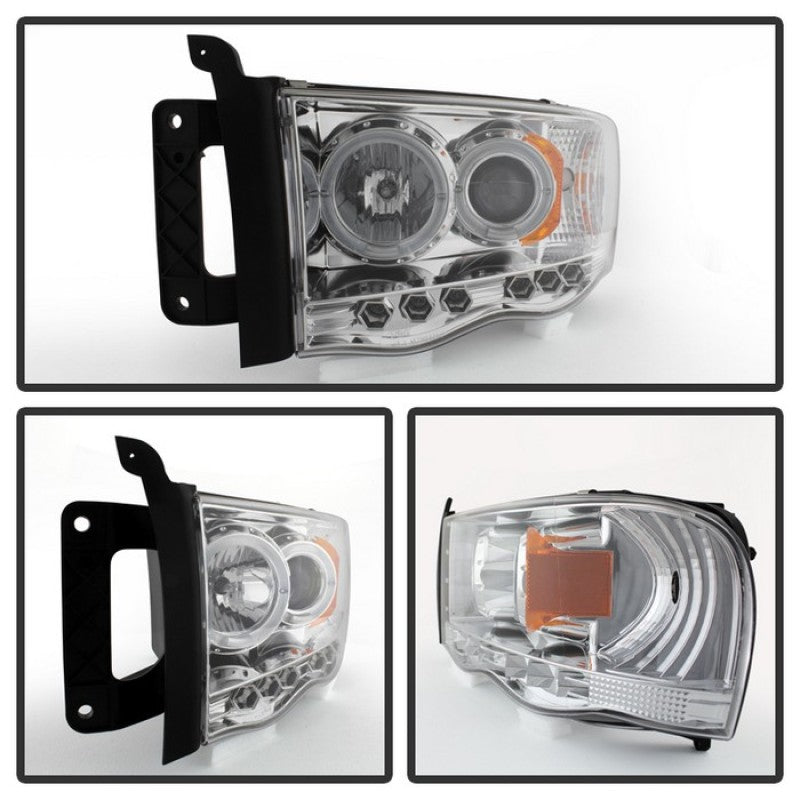 Spyder Dodge Ram 1500 02-05/Ram 2500 03-05 Projector Headlights LED Halo LED Chrm PRO-YD-DR02-HL-C 5009982 5009982 User 1
