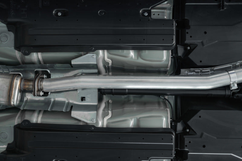 MBRP 15-19 Subaru WRX 2.0L/STI 2.5L 3in Dual Split Rear Exit w/ 3.5in CF Tips - T304 Street Version S48003CF S48003CF Photo - Mounted