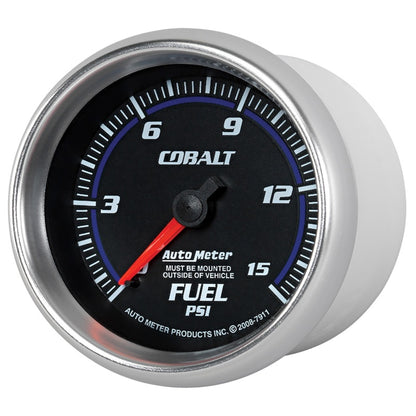 Autometer Gauge, Fuel Pressure, 2 5/8", 15psi, Mechanical, Cobalt 7911 User 2