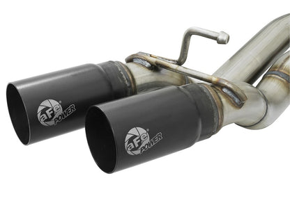 aFe  POWER Rebel Series Middle-Side Exit SS Cat-Back Exhaust System 49-46032-B Photo - Unmounted