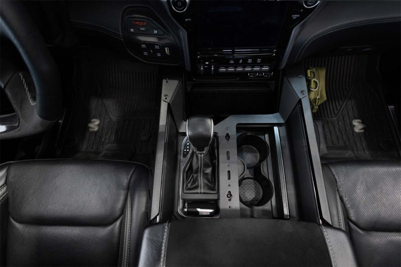 Addictive Desert Designs 2021+ RAM 1500 TRX Center Console Molle Panels & Digital Device Bridge AC6202201NA AC6202201NA Photo - Mounted
