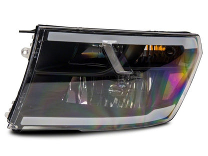Raxiom 09-18 Dodge RAM 1500/2500/3500 Axial Headlights w/ SEQL LED Bar- Blk Housing (Clear Lens) R131482 R131482 Photo - Close Up