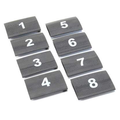 DEI Wire Markers 8pc Set Numbered 1-8 - Black 10849 10849 Photo - Primary