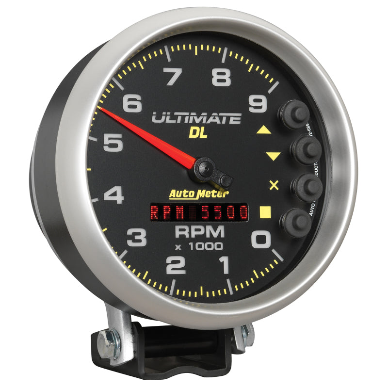 Autometer Gauge, Tach, 5", 9k RPM, Pedestal, Datalogging, Ultimate DL Playback, 6896 User 5