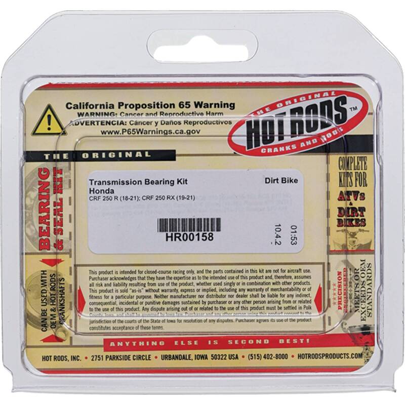 Hot Rods 18-21 Honda CRF 250 R 250cc Transmission Bearing Kit HR00158 HR00158 Photo - Primary