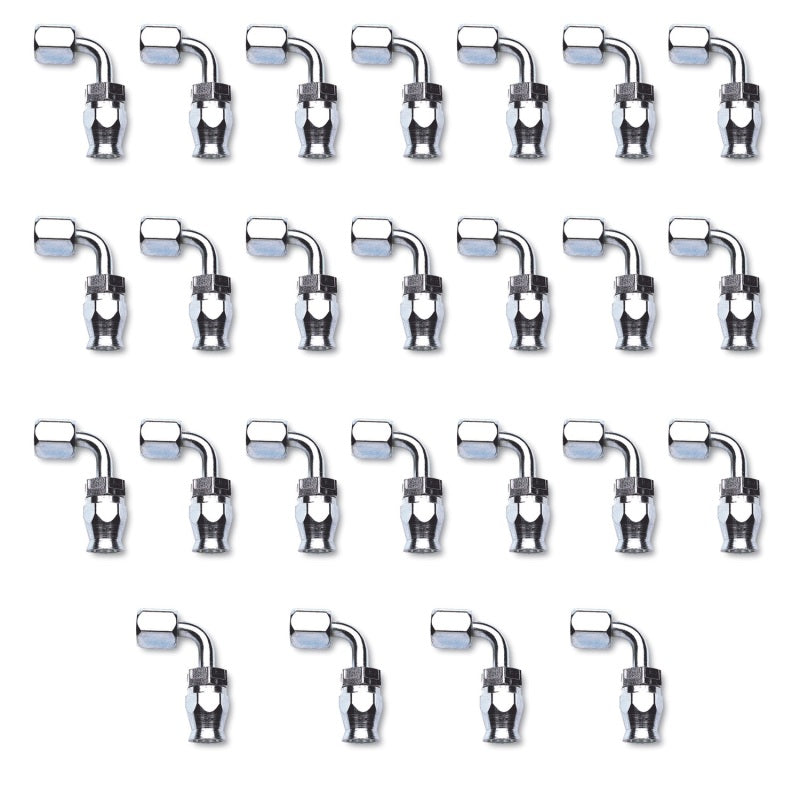 Russell Performance -6 AN Endura Pwerflex Power Steering 90 Degree Hose Ends(25 pcs.) 620429 620429 Photo - Primary