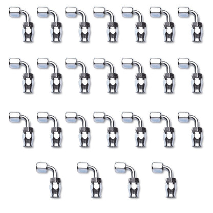 Russell Performance -6 AN Endura Pwerflex Power Steering 90 Degree Hose Ends(25 pcs.) 620429 620429 Photo - Primary