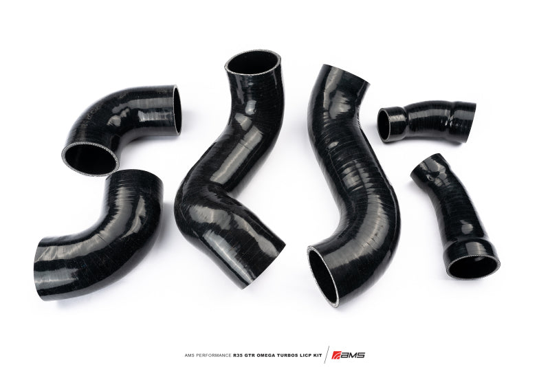 AMS Performance 09-21 Nissan GTR R35 OMEGA Turbo Kit 3in Lower Intercooler Pipes (OMEGA 11) ALP.07.14.0021-1 ALP.07.14.0021-1 Photo - Primary