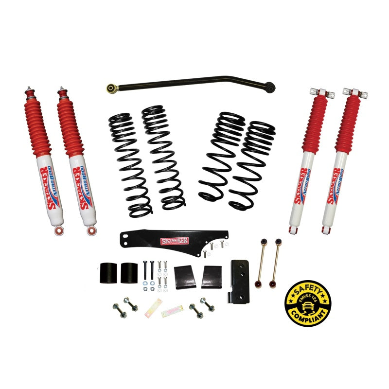 Skyjacker 07-18 Jeep Wrangler JK 2 Door 2WD/4WD Long Travel 3.5in-4in Lift Kit w/Nitro Shocks JK35BPNLT JK35BPNLT Photo - Primary