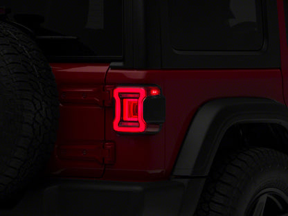 Raxiom 18-23 Jeep Wrangler JL Horizon LED Tail Lights- BlkHousing- Red Lens J133625-JL J133625-JL Photo - Primary