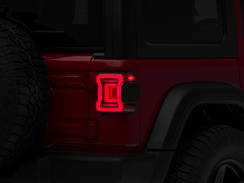 Raxiom 18-23 Jeep Wrangler JL Horizon LED Tail Lights- BlkHousing- Red Lens J133625-JL J133625-JL Photo - Primary