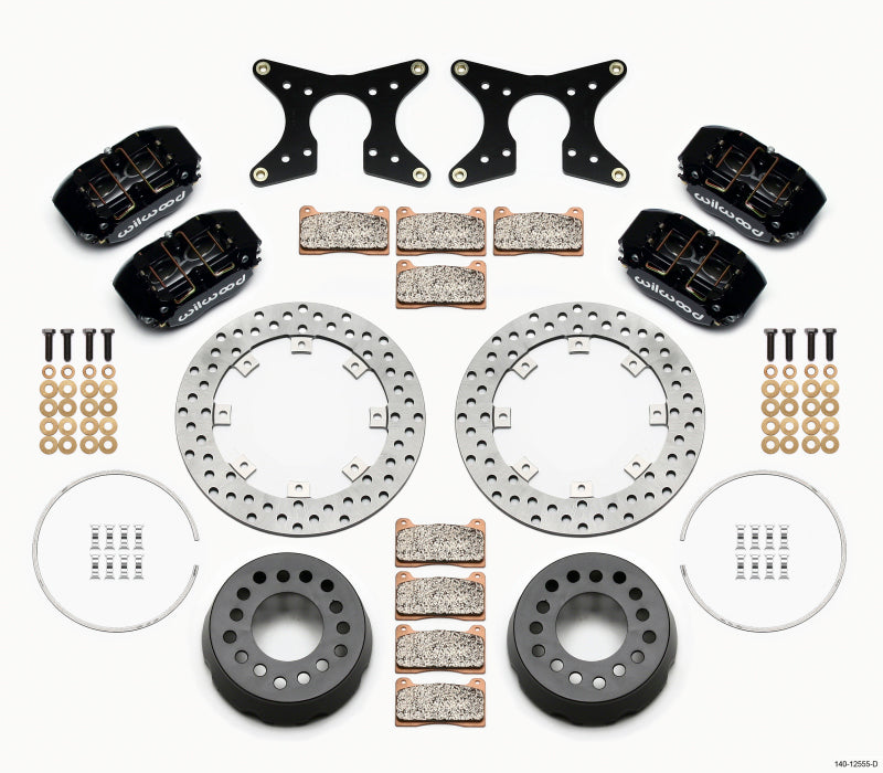 Wilwood Dynapro Lug Mount Dual Rear Dynamic Kit SA Drilled M-W/Lamb Ends 1/2in Studs 140-12555-D 140-12555-D Photo - Primary