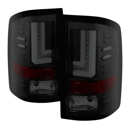 Spyder GMC Sierra 14-16 LED Tail Lights Black Smoke ALT-YD-GS14-LBLED-BSM 5080707 5080707 Photo - Primary
