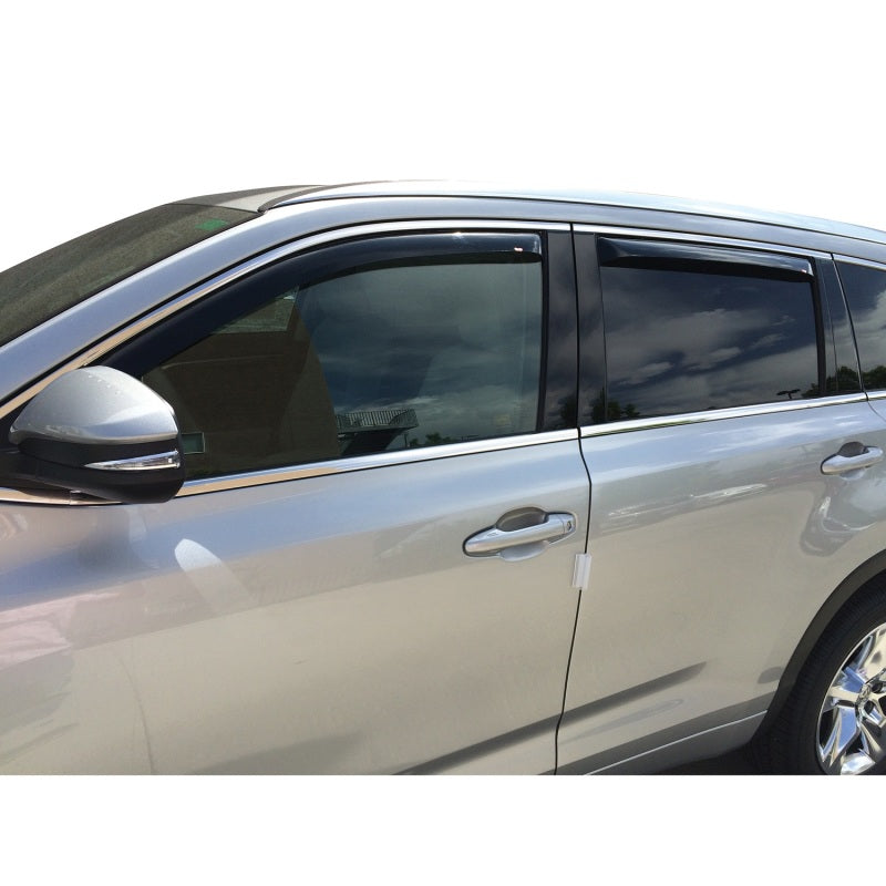 Westin 2014-2018 Toyota Highlander Wade In-Channel Wind Deflector 4pc - Smoke 72-88429 72-88429 Photo - Mounted