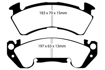 EBC Disc Brake Pad Set DP41147R Photo - Primary