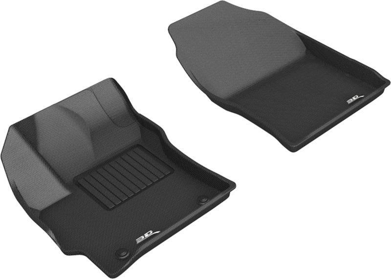 3D MAXpider 2019-2020 Toyota Corolla Hatchback Kagu 1st Row Floormats - Black L1TY24611509 L1TY24611509 Photo - Primary