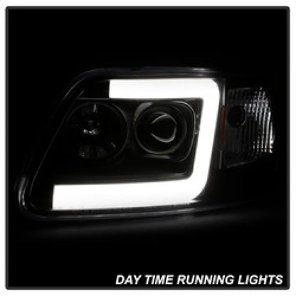 Spyder 97-03 Ford F-150 (After 6/1997) Light Bar Projector Headlights - Blk (PRO-YD-FF15097V2-LB-BK) 5084538 5084538 Photo - Unmounted