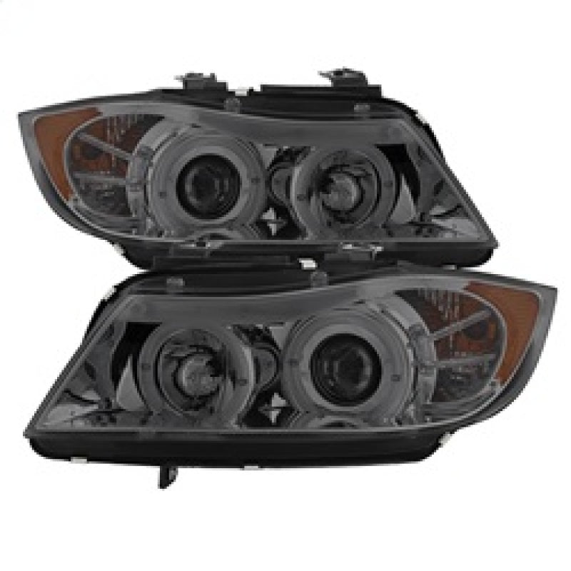 Spyder BMW E90 3-Series 06-08 Projector LED Halo Amber Reflctr Rplc Bulb Smke PRO-YD-BMWE9005-AM-SM 5009029 5009029 Photo - Primary