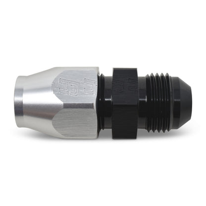 Russell -8 AN Male 37° to 1/2 inch Line (Black / Silver Finish) 639233 Photo - out of package