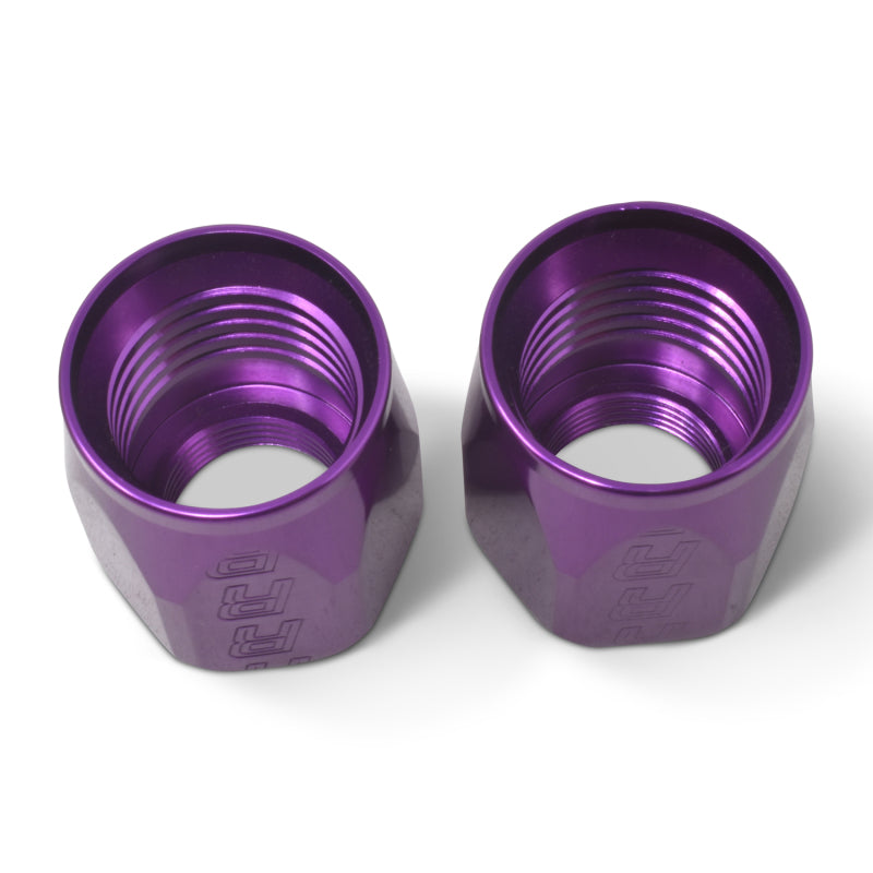 Russell Performance 2-Piece -10 AN Anodized Full Flow Swivel Hose End Sockets (Qty 2) - Purple 615542 615542 Photo - out of package