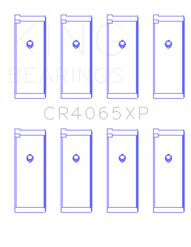 King Engine Bearings King Nissan KA-24DE (Size .025 Oversized) Performance Rod Bearing Set CR4065XP.026 CR4065XP.026 Photo - Primary