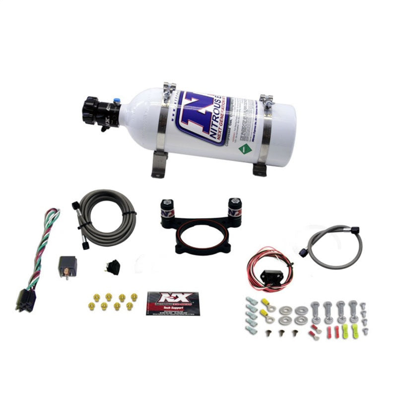 Nitrous Express 11-15 Ford Mustang GT 5.0L Coyote 4 Valve Nitrous Plate Kit (50-200HP) w/5lb Bottle 20948-05 20948-05 Photo - Primary