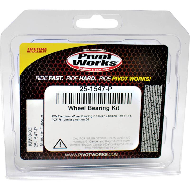Pivot Works Yamaha Wheel Bearing Kit Premium Bearings 25-1547-P 25-1547-P Photo - Primary