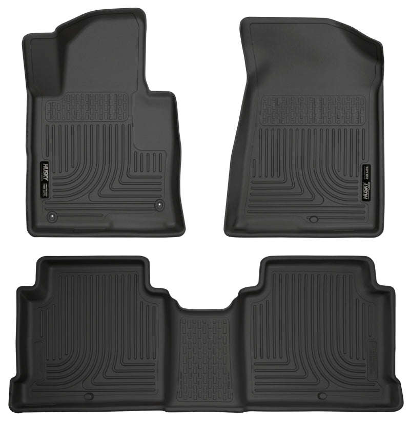 Husky Liners 2015 Hyundai Sonata Weatherbeater Black Front & 2nd Seat Floor Liners 99631 Photo - Primary