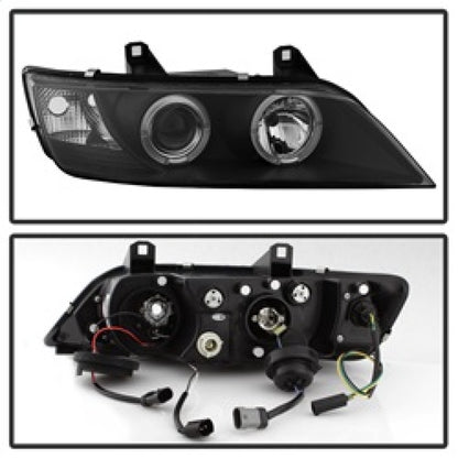 Spyder BMW Z3 96-02 Projector Headlights LED Halo Black High H1 Low H1 PRO-YD-BMWZ396-HL-BK 5009081 5009081 Photo - Unmounted